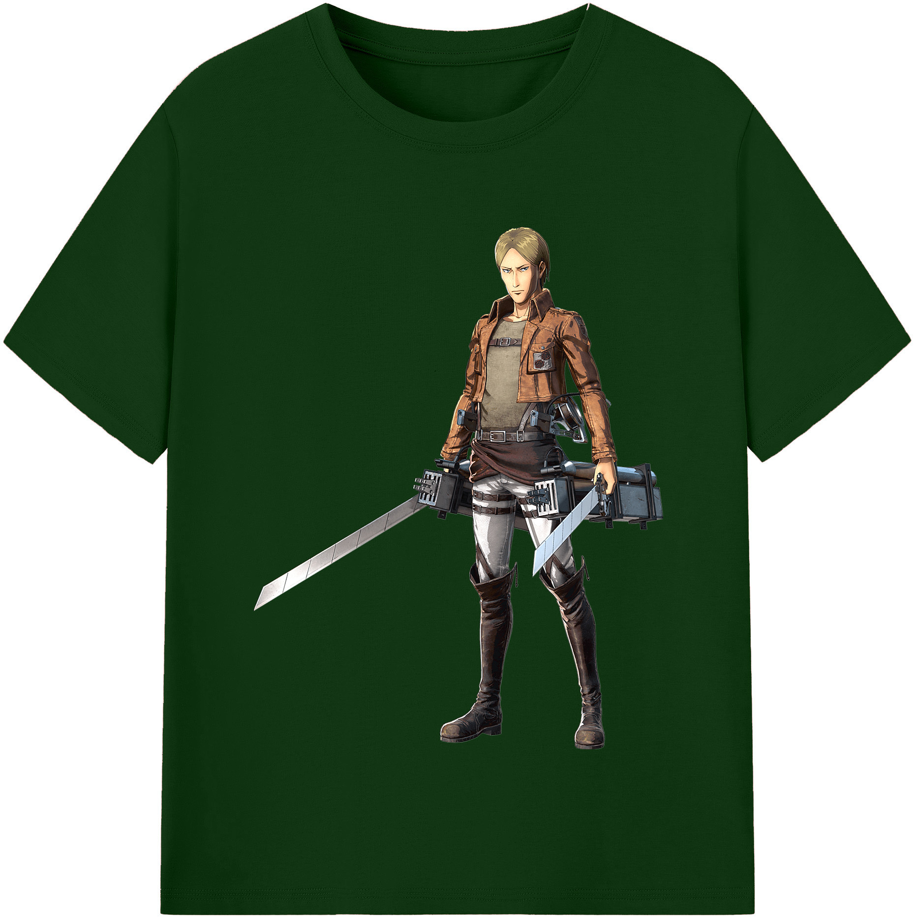 （画像用） 進撃の巨人 Attack on Titan 綿100％半袖Tシャツ（フロントプリント）